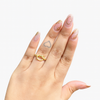 Golden Love Knot Minimalist Ring