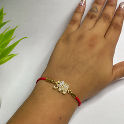 Lucky Elephant Red Cord Bracelet