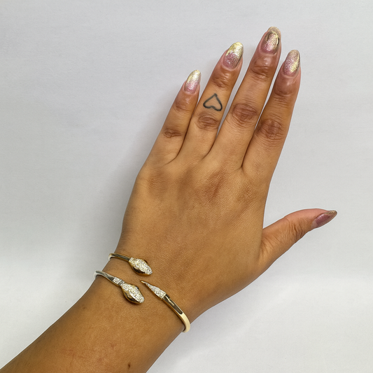Elegant Serpent Cuff