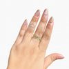 Golden Script Love Ring