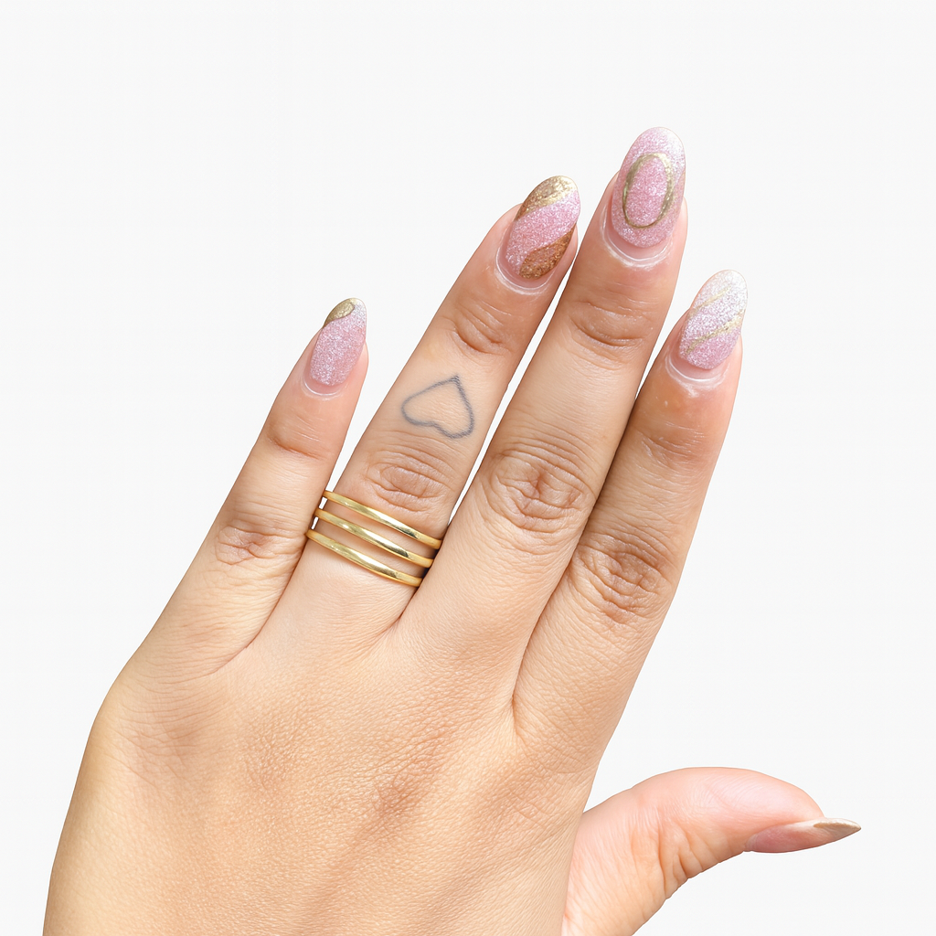Golden Stack Essential Band Ring Set