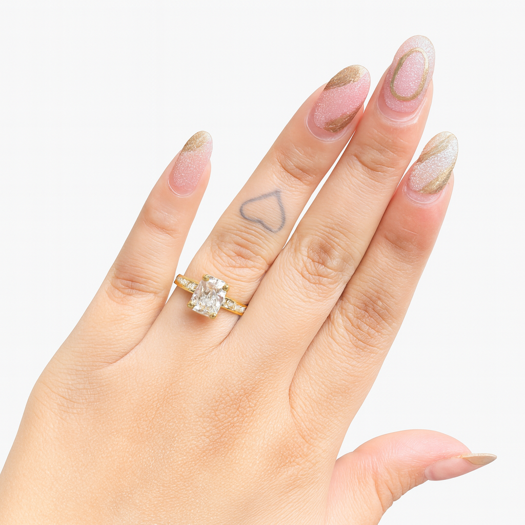 Regal Radiance Emerald Cut Ring