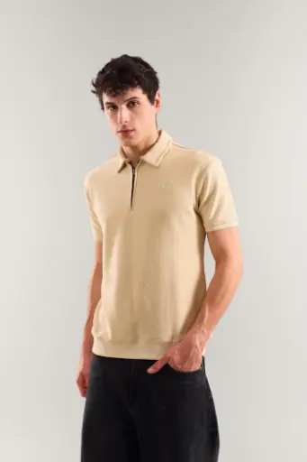 Fawn Textured Polo 4